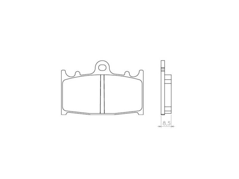 Brenta Bremsbeläge Kh158 Sintermetall (gold) Vorne (ft 4062)