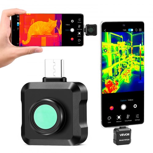 Wärmebildkamera Für Android, 512x384 Super Ir 256x192 Ir-auflösung Thermobildkamera Für Smartphone Tablet Mit Usb-c Anschluss, 25hz Infrarotkamera Mit 15 Farbpaletten Für -20°c-550°c Inspektion