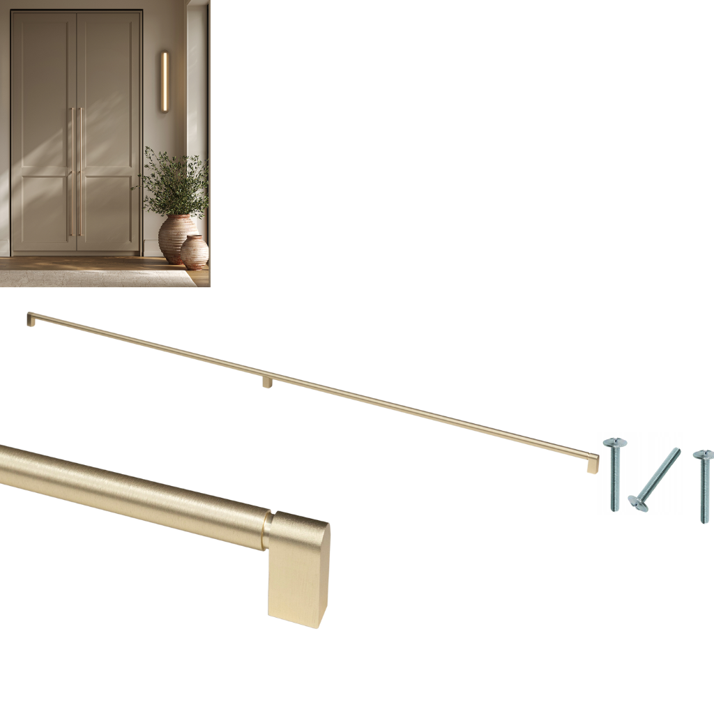 Goldener Möbelgriff Für Kleiderschrankmöbel 1205 Mm 1,2 M Loft Modern Zeitlos Aks