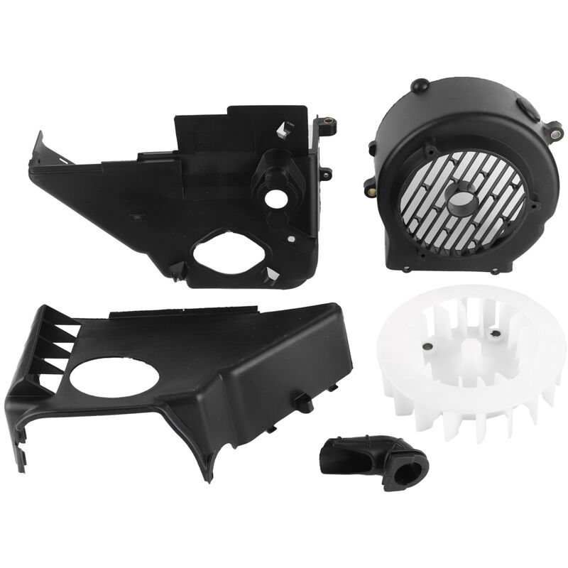 Motorlüfterabdeckung, Kühlaggregat, Luftverkleidung, Passend Für Gy6 Atv, Go-kart, Buggy, Roller, Schwarz.