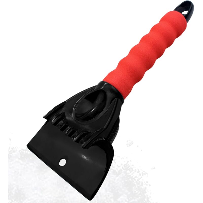 1 Stück Auto-eiskratzer, Schneeräumer, Eiskratzer, Auto-windschutzscheibenkratzer, Auto-fensterkratzer, Auto-scheibenwischer, Mit Rotem Rutschfestem Griff, Zum Schneeräumen Und Enteisen