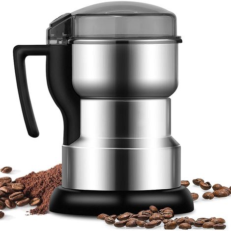 Multifunktionale Getreidemühle, 400 W, 35.000 U/min, Mahlwerk Für Getreide, Kaffee Und Gewürze, Edelstahl, Sicherheitsverschluss Bei Geöffnetem Deckel, Für Trockene Materialien Wie Getreide, Kräuter U