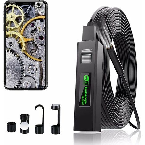Endoskopkamera Wifi-endoskop Usb-inspektionskamera, 1200p Hd Ip68 Wasserdichte Endoskopkamera Mit 8 Leds Für Iphone, Android, Ipad, Mac, Pc, Laptop (1 M Flexibles Kabel)