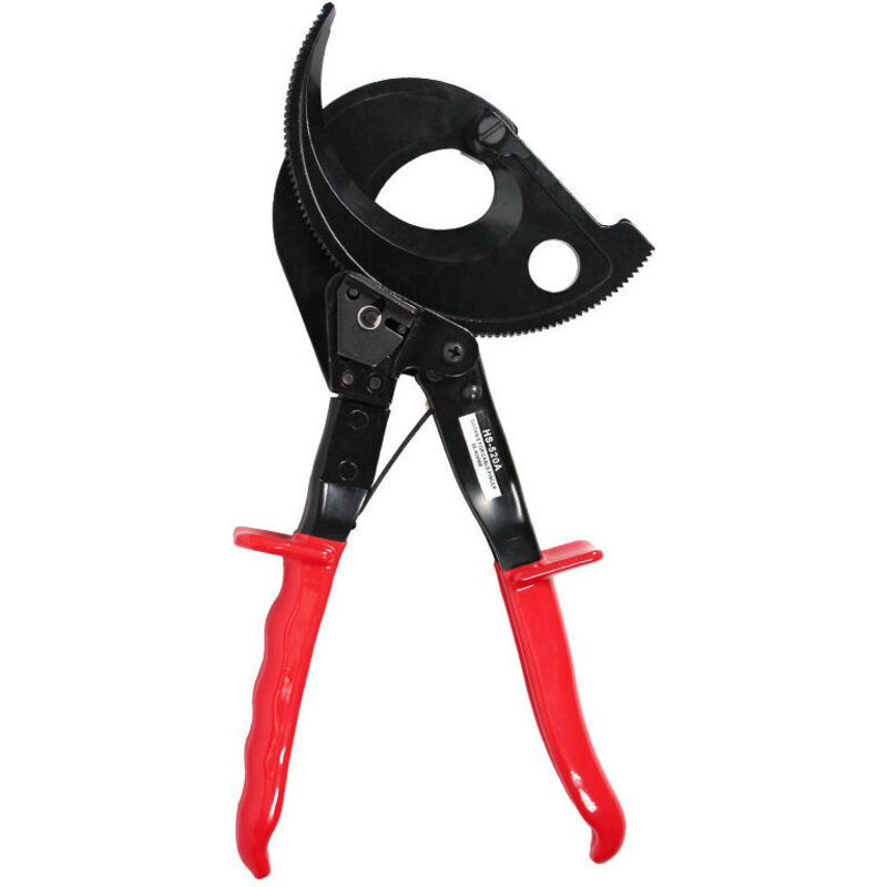 Hs-520a Selbstjustierender Ratschen-kabelschneider, Maximale Schnittfläche 400 Mm², Geeignet Für Aluminium- Und Kupferdrähte. Isolierter Drahtschneider, Geeignet Für Schalter. Rot. Einzelstück.