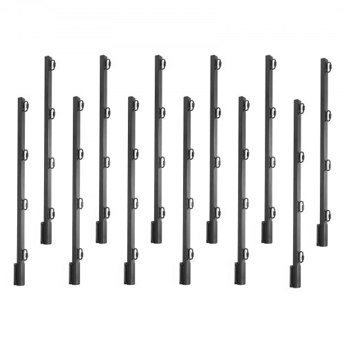 Übersteigschutz Zaunerhöhung, 12er-pack. Stacheldrahtarm 815x75x45 Mm, Stacheldrahtabweiser, Stacheldrahthalter Aus Stahl, Flach Oder Oberflächenmontierte Stacheldraht-verlängerungsarme