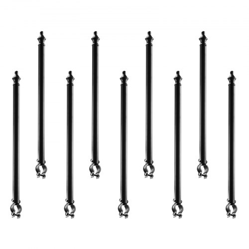 Übersteigschutz Zaunerhöhung, 9 Pack, 695 Mm Stacheldrahtabweiser Für 3,3-3,8 Mm Zaunoberseite, Ω-halterung, Stacheldrahthalter Zum Schutz Der Privatsphäre In Hof, Bauernhof Oder Garten