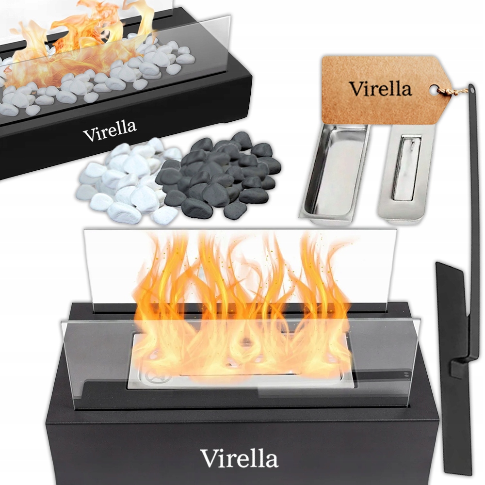 Virella Freistehender Rauchfreier Bio-kamin Für Haus, Garten, Terrasse, Bio-kamin