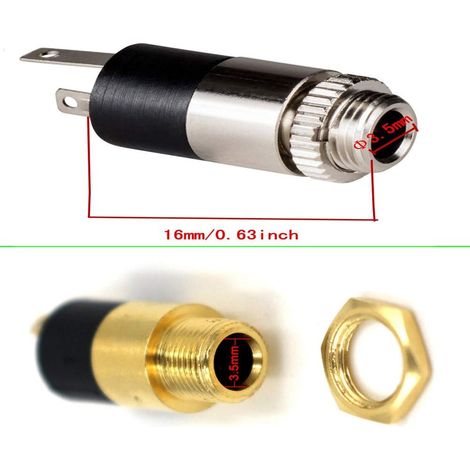 12 Stück 3,5-mm-stereo-einbaustecker Für Kopfhörer, Audio-gehäuse-einbaustecker