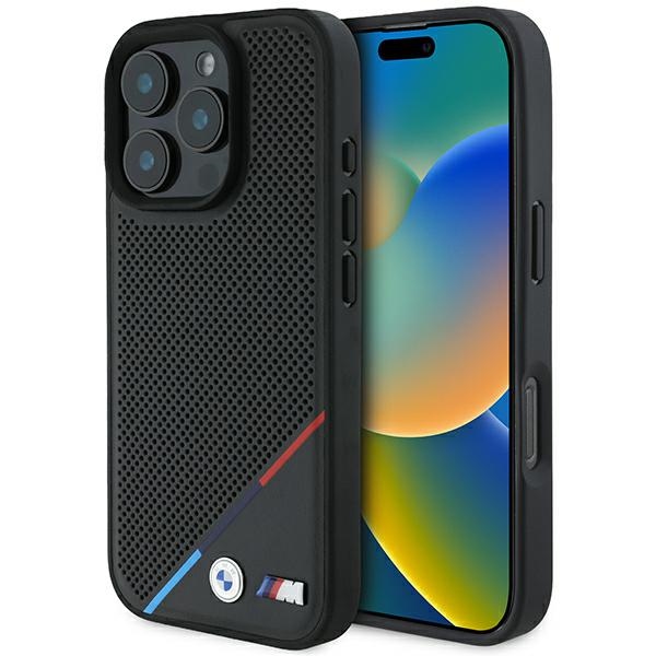 Bmw Hardcase Magsafe Perforierte Tricolor-hülle Für Iphone 16 Pro