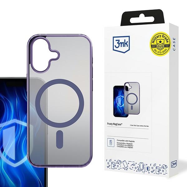 Iphone 16 Plus 3mk Frosty Magsafe Hülle Lila