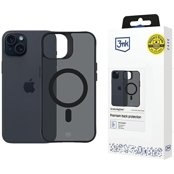 Hülle Für Iphone 15 Plus 3mk Magsafe Rauchgrau