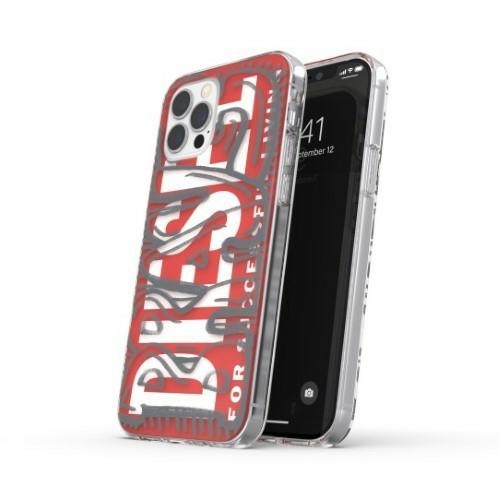 Iphone 12 Pro Max Diesel Snap Klare Rote Hülle