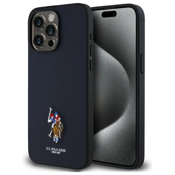 Iphone 15 Pro Max Hülle Mit Us Polo-stickerei In Marineblau
