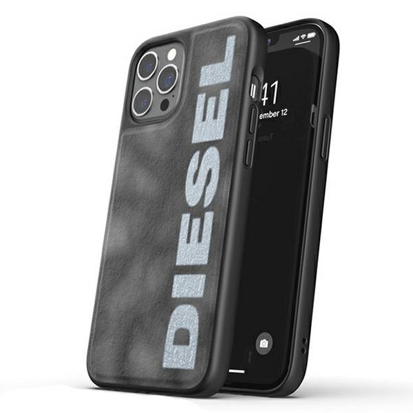 Iphone 12 Hülle Diesel Bleached Denim Grau Und Weiß