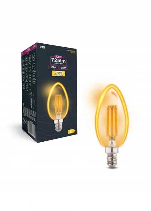 Glühlampe Led Gold C37 Kerzenbirne E14 5,5w