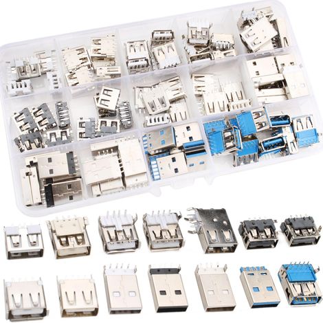 95 Stück Sb 2.0 3.0 Typ A Stecker/buchse, Usb 2.0 3.0 Lötanschluss, Leiterplattenanschluss Für Computer, Mobiltelefone Und Andere Elektronische Geräte