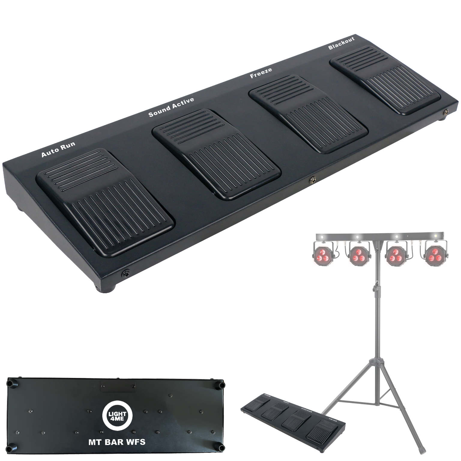 Light4me Mt Bar Wfs Funk-fußschalter Für Mt Bar 1-3 433 Mhz Beleuchtungsset