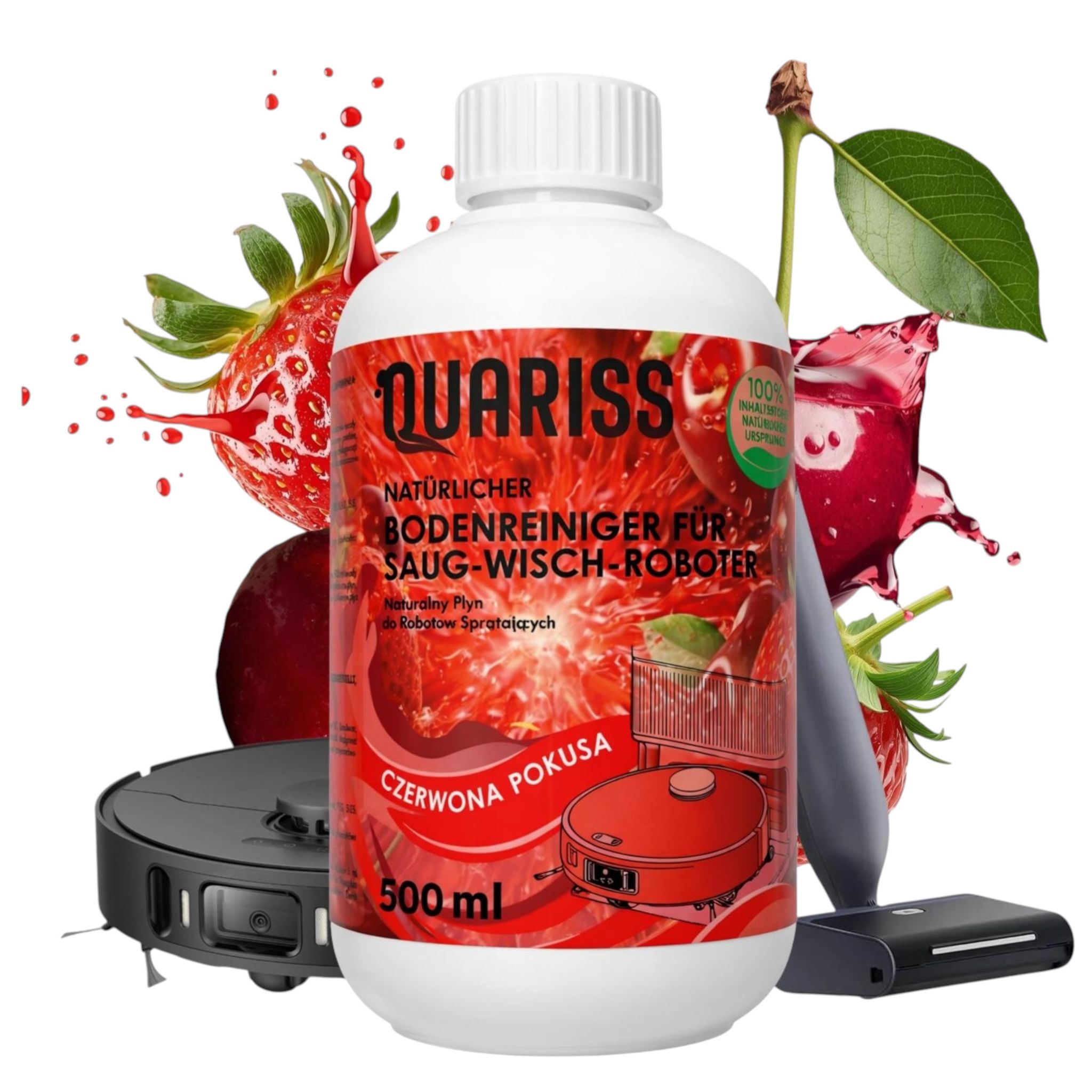 Reinigungsflüssigkeit Für Roboter, 500 Ml, Red Temptation, Starker Duft, Schäumt Nicht