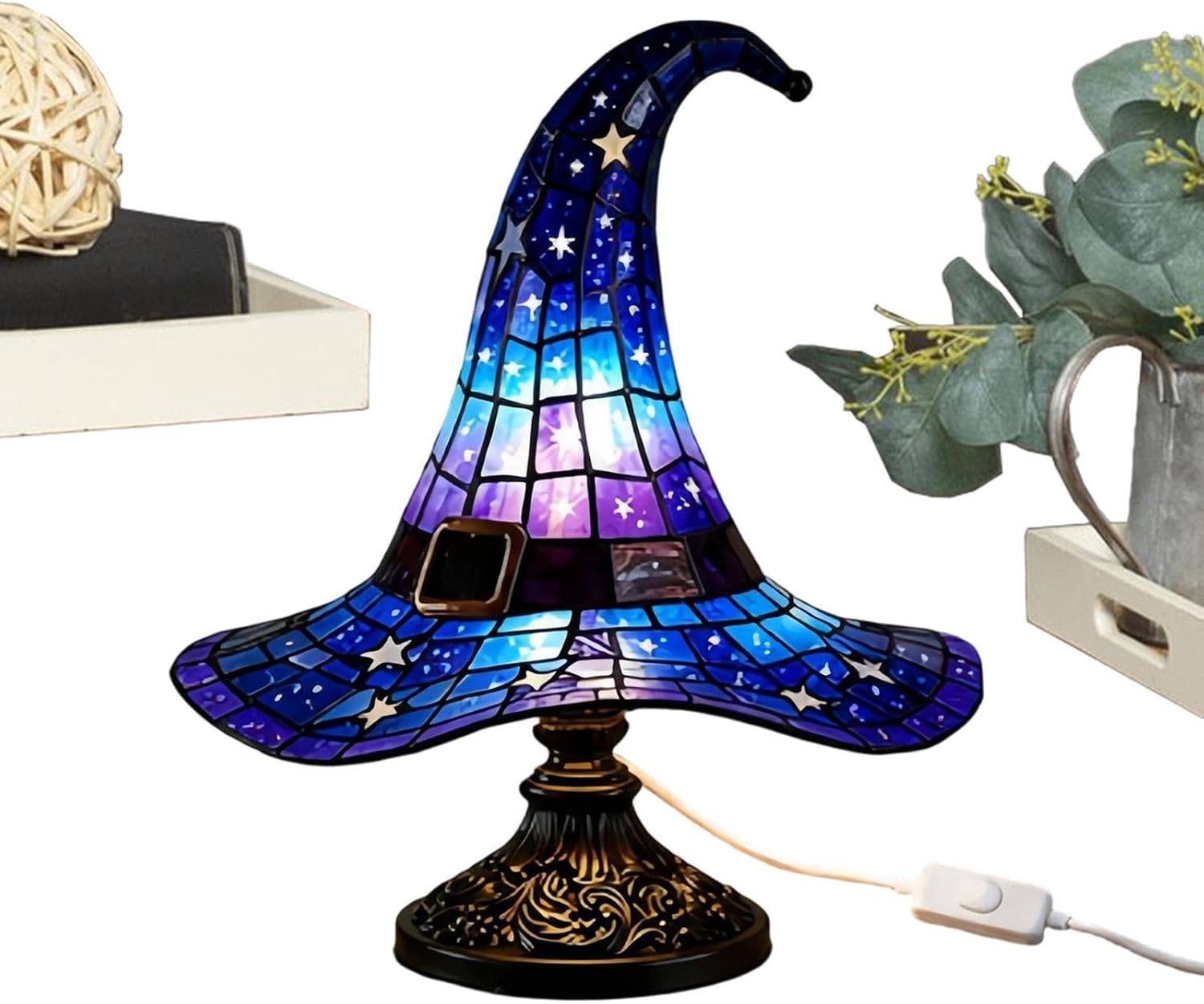 Tischlampe, Hexenhutform, Nachttischlampe, Dekoration, Led-schreibtischlampe, Für Zuhause, Küche, Schlafzimmer, Nachttisch, Bar, Party, Wohnheim, College