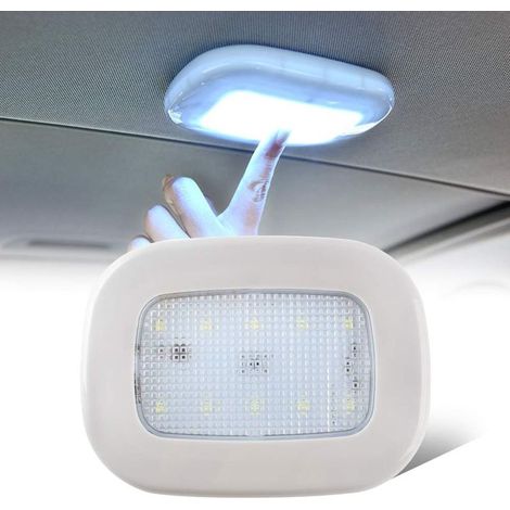 Led-autoleuchten, Kabellose, Per Usb Aufladbare Kuppelleuchte Mit Druckknopf, Universalschalter, Leseleuchte Für Innen Und Außen (weißes Licht)