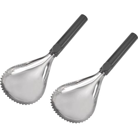 2 Gezackte, Kürbisförmige Eiscrusher Für Zuhause, Küche Und Teestuben. Einfache Handhabung, Metallgriff, Schwarz.
