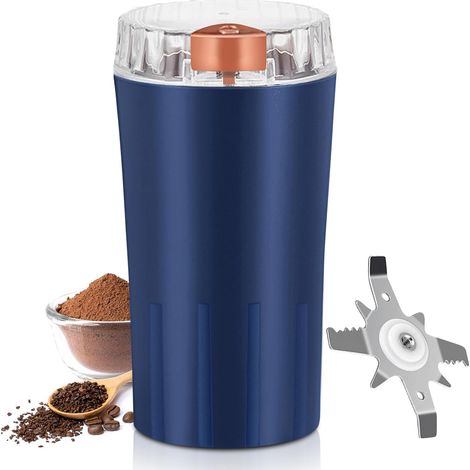 Elektrische Kaffeemühle (300 W), Getreidemühle Mit Edelstahlklingen, Verstellbare Elektrische Mühle, Kaffeemühle Zum Mahlen Von Kaffeebohnen, Gewürzen Und Leinsamen