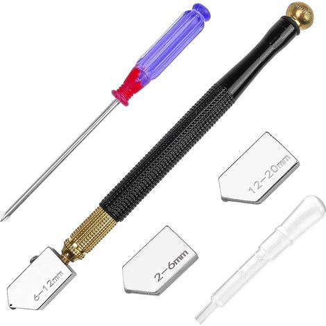 Professioneller Diamant-glasschneider, Metalllegierung, Manueller, Stiftförmiger Schneider Für Dickes Glas, Fensterschneidwerkzeug, Schneideset, Werkzeugset Für Fliesen Und Spiegel