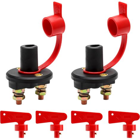 12v-24v Batterietrennschalter-komponenten, 12v Batterietrennschalter Mit 4 Tasten, Batterietrennschalter Mit Wasserdichter Abdeckung Für Fahrzeug, Boot, Auto
