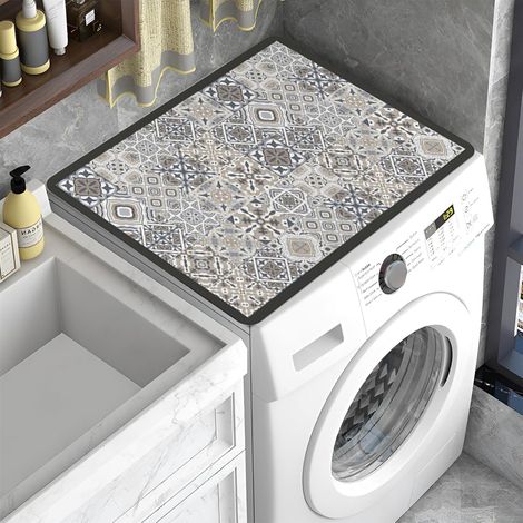 (60x60 Cm) Waschmaschinenabdeckung, 60x60 Cm Rutschfeste Schutzmatte Für Die Waschmaschinenoberseite, Für Waschmaschine, Trockner, Küchen, Badezimmer, Wohnmobile