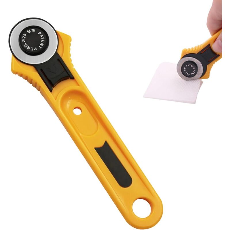 28-mm-rollschneiderklingen, Rollmesser, Rollschneider Für Näharbeiten, Stoffschneider, Kreisschneider, Papierschneider, Zum Nähen Von Stoffen, Leder, Für Nähprojekte Und Mehr