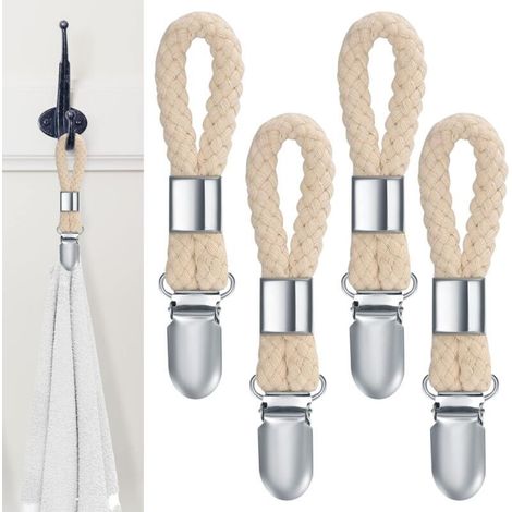 4-teiliges Handtuchclip-set, Geschirrtuchhaken, Handtuchhalter, Badezimmer-handtuchständer, Handtuchclips Für Schränke Und Zum Aufhängen Von Handtüchern