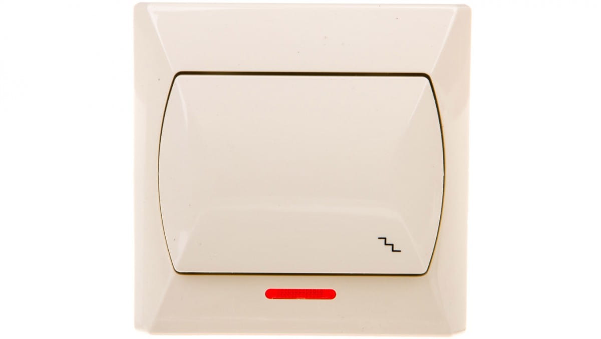 Treppenschalter Accent Mit Hintergrundbeleuchtung, Beige Łp-3as/01