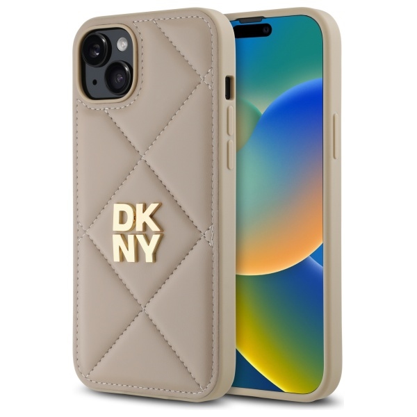 Dkny Dkhcp15mpqdsle Iphone 15 Plus 6,7" Beige Gestepptes Logo