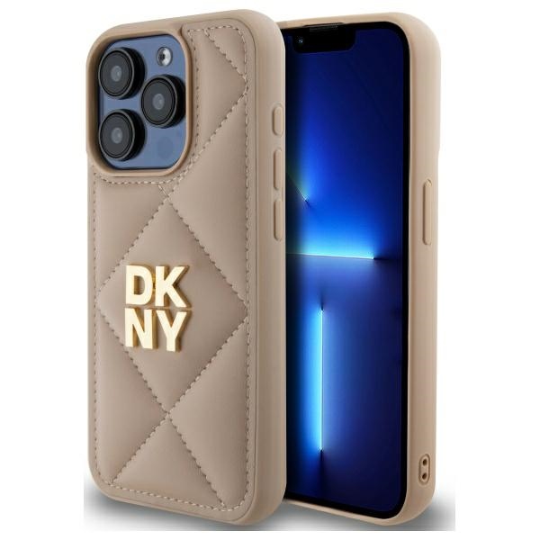 Dkny Dkhcp15xpqdsle Iphone 15 Pro Max 6,7" Beige Gestepptes Logo