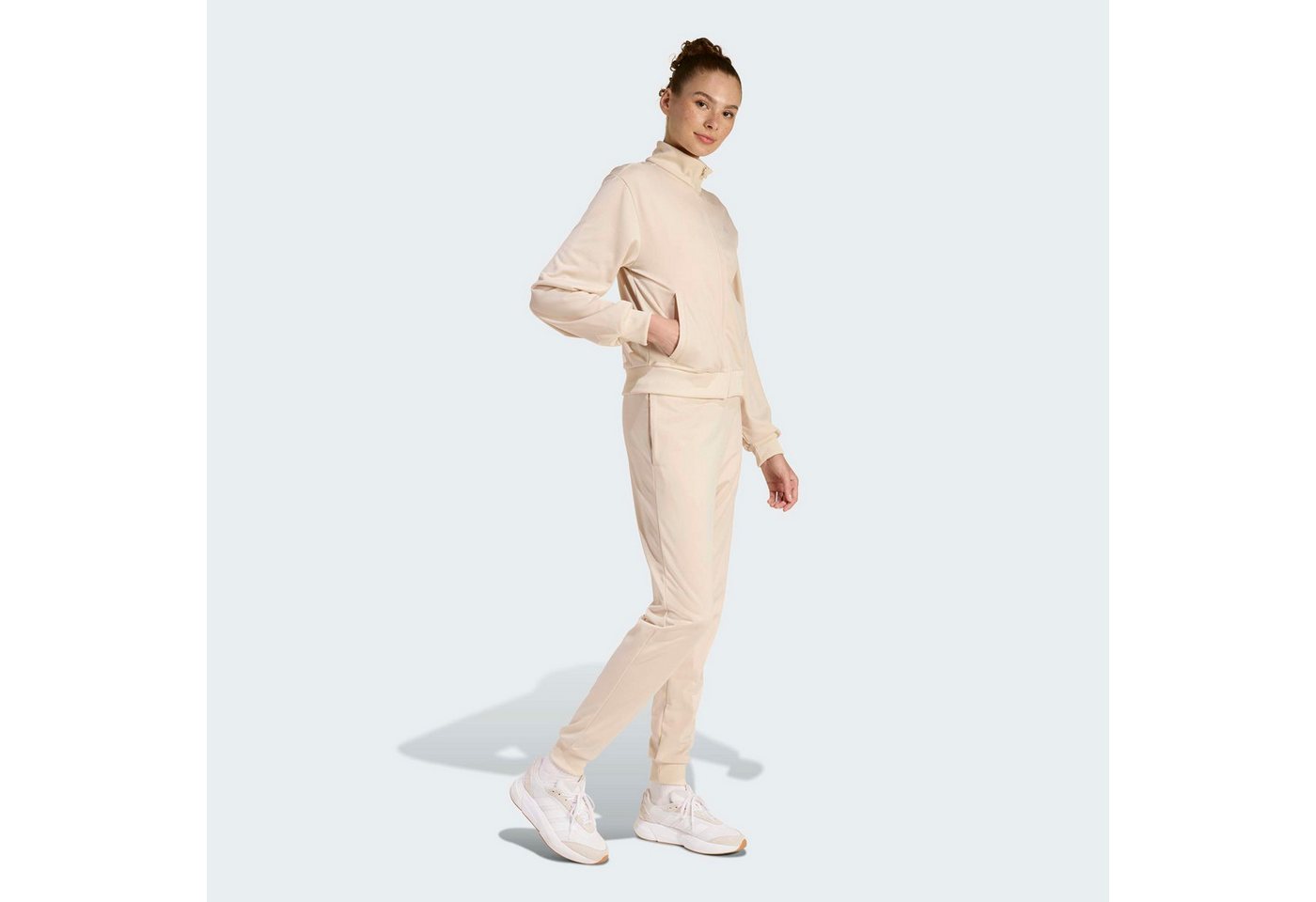 Adidas Damen-trainingsanzug-set Essentials Feel Cozy Beige Kb8459 R M Bild 2