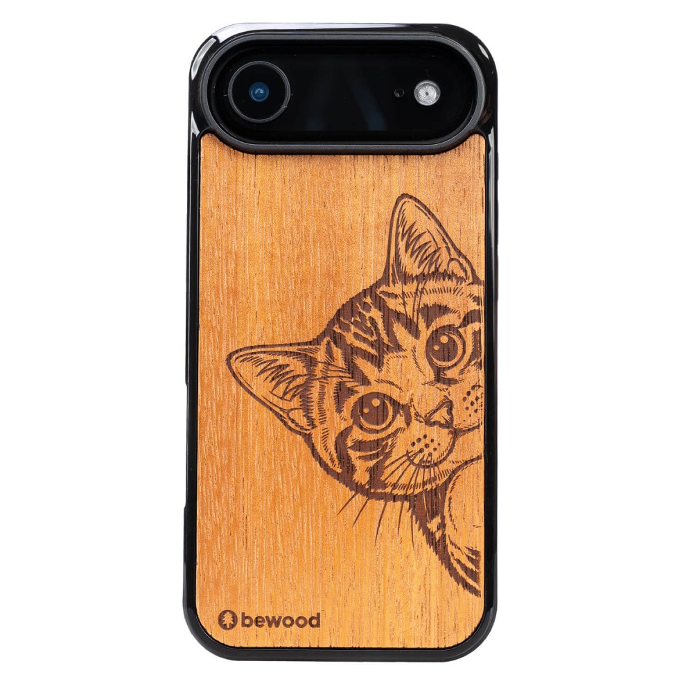 Bewood Holzhülle Für Iphone 17 Air Cat Liebhaber Merbau