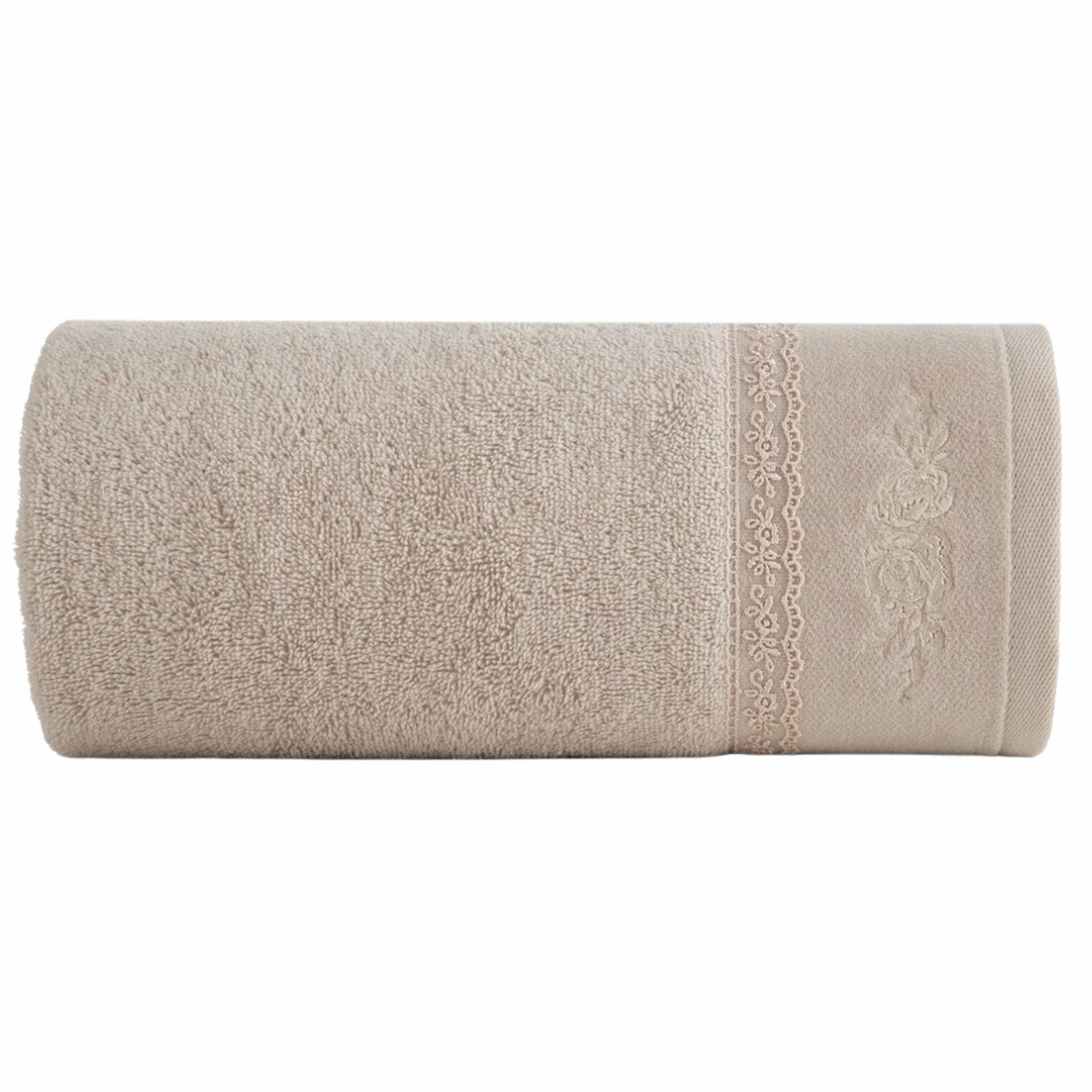 Sisi-handtuch Mit Spitze, 30 X 50 Cm, Beige