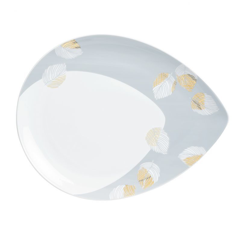 Kahla Dîner Blattgold Mg Tropfenplatte, Groß, Durchmesser 32 Cm