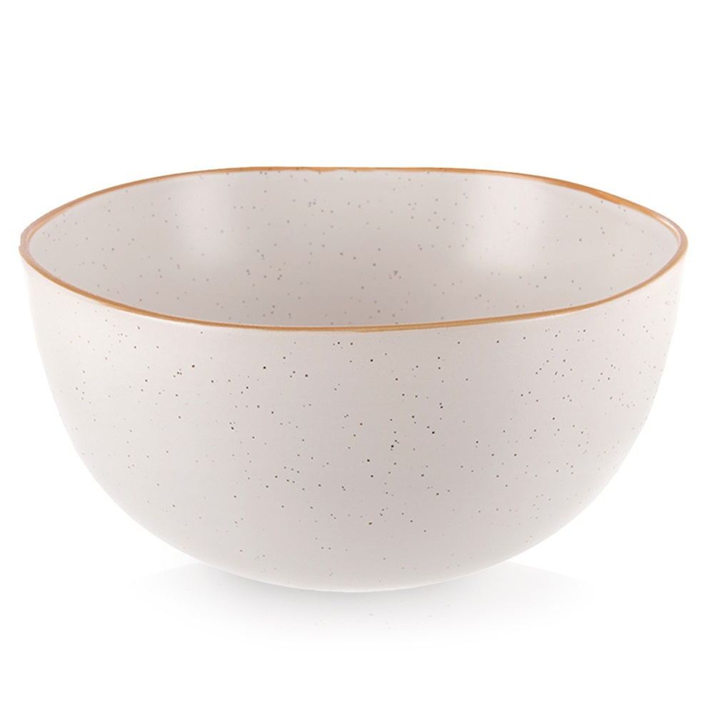 Große Beige Keramikschüssel Für Suppen, Salate, Snacks, Pasta, 18 Cm, 1,2 L