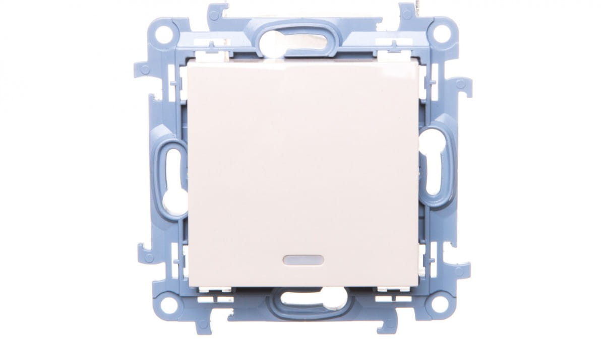 Simon 10 Einpol-schalter Mit Led-beleuchtung 10ax Ip20 Creme Cw1l.01/41