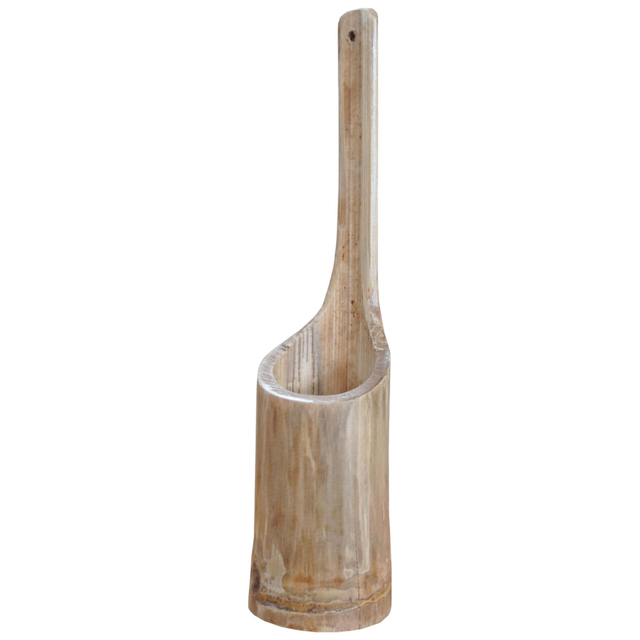 Rustikaler Weinflaschen- Oder Besteckhalter Aus Holz