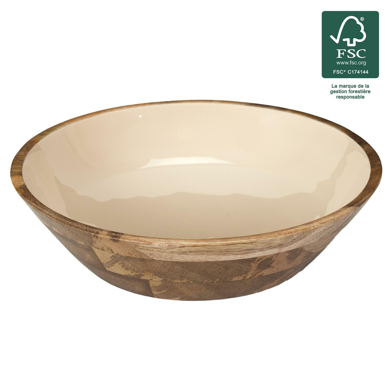 Dune Schale Aus Mangoholz, 28 Cm, Im Boho-stil