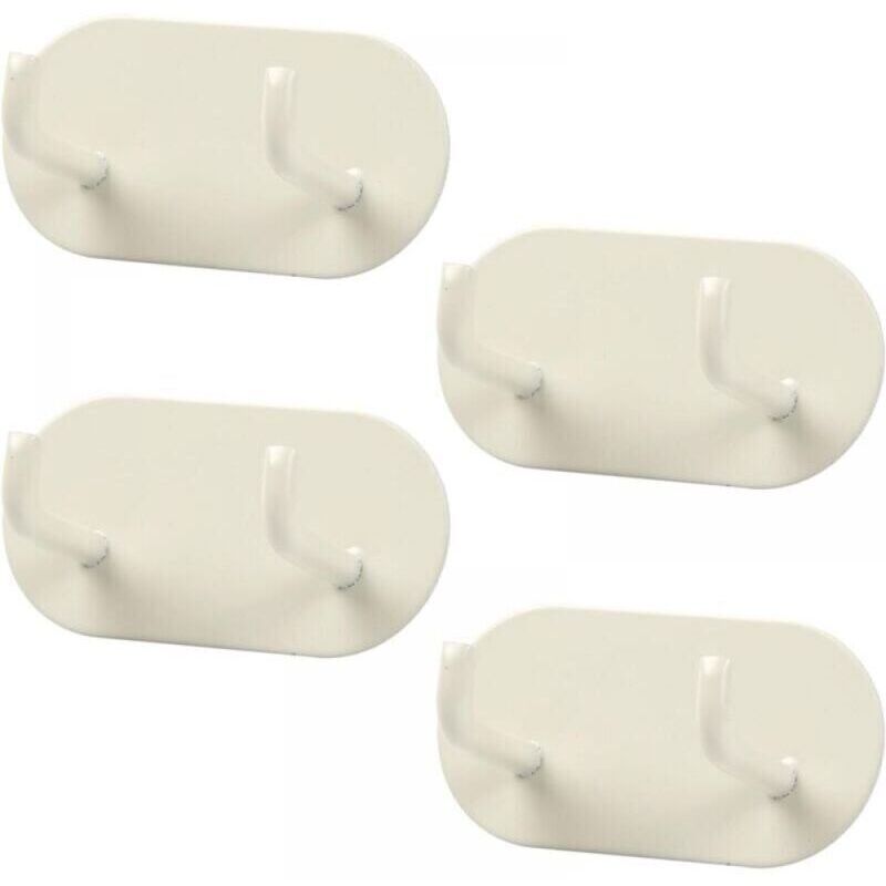 (cremefarbenes 4-teiliges Set) Selbstklebende Wandhaken, Handtuchhalter Für Bad, Handtuchhaken Aus Metall, Haken Zum Bohren Für Bad, Schlafzimmer Und Küche