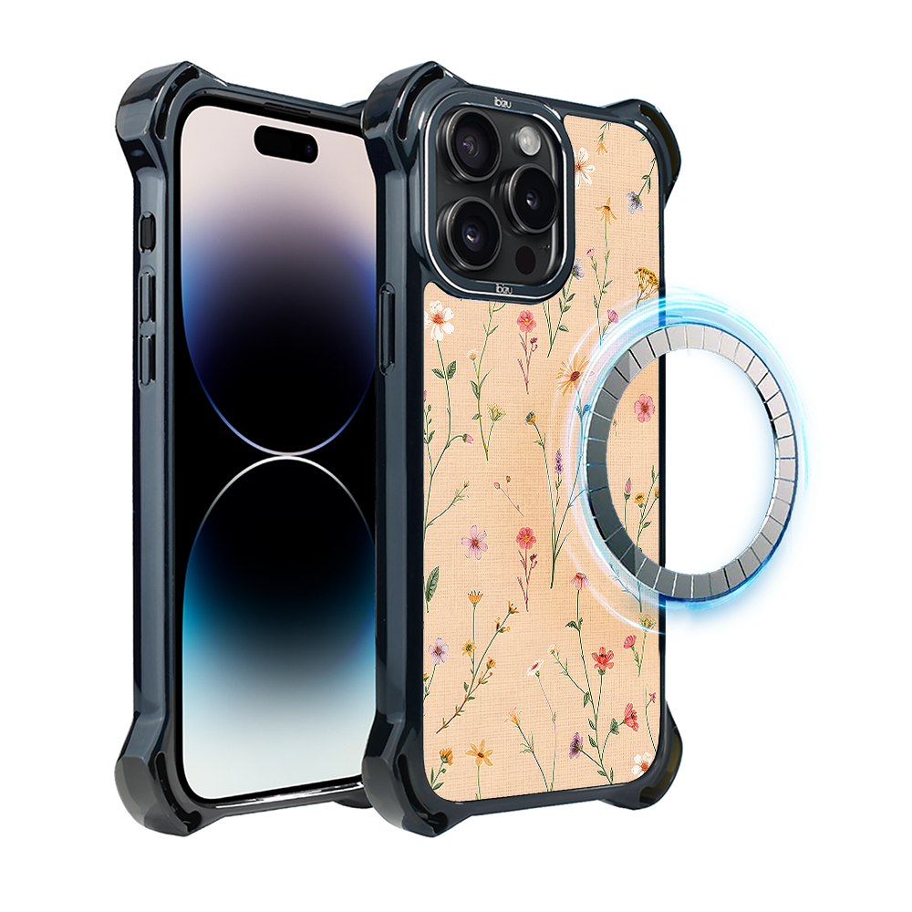 Iphone 14 Pro Ibizu Dropguard Ultra Hülle Mit Magsafe, Pastel Bloom, Coral Meadow