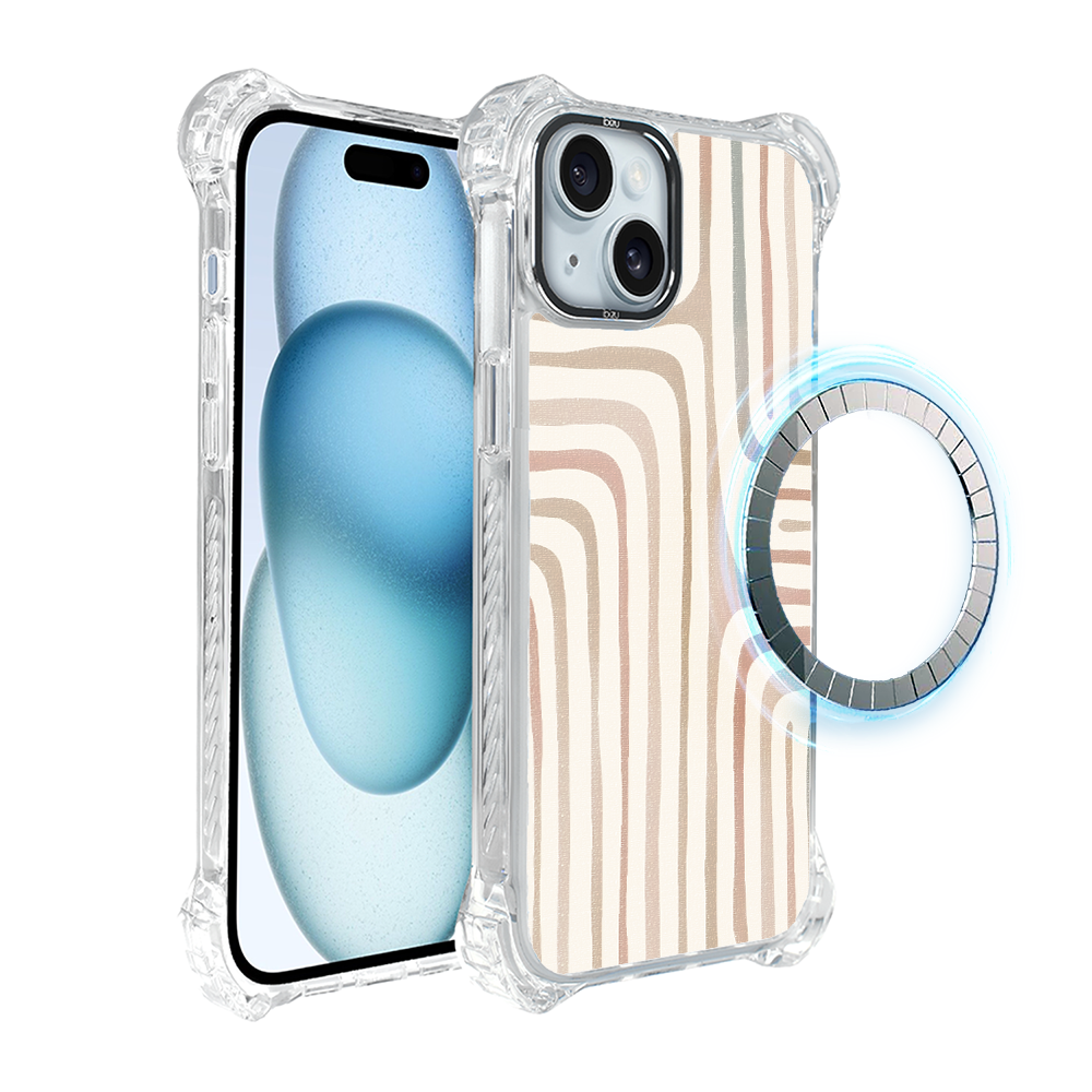 Iphone 15 Ibizu Dropguard Ultra Hülle Mit Magsafe, Boho, Sandlabyrinth