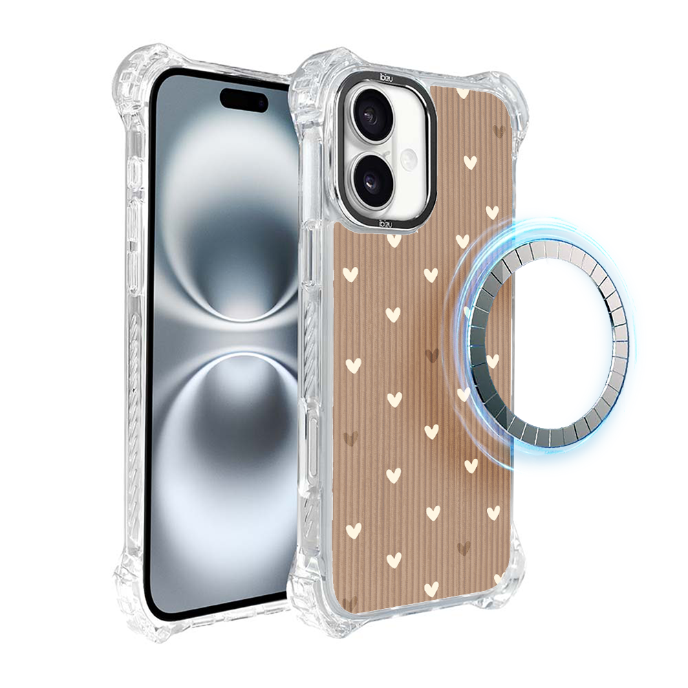 Iphone 16 Ibizu Dropguard Ultra Hülle Mit Magsafe, Boho, Powder Hearts