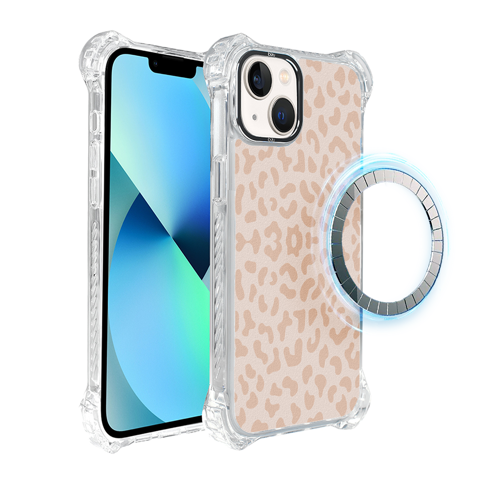 Iphone 13 Ibizu Dropguard Ultra Hülle Mit Magsafe, Boho-design, Zartes Leopardenmuster