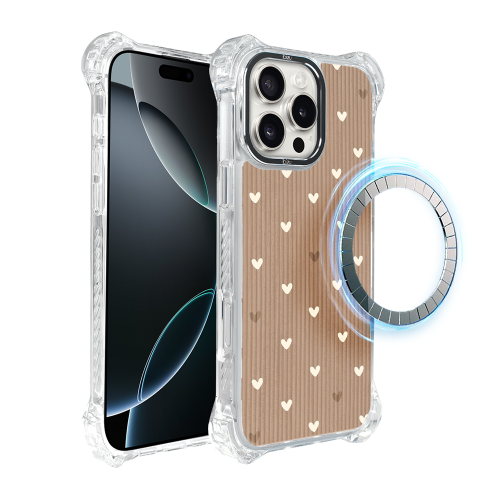 Iphone 16 Pro Max Ibizu Dropguard Ultra Hülle Mit Magsafe, Boho, Powder Hearts