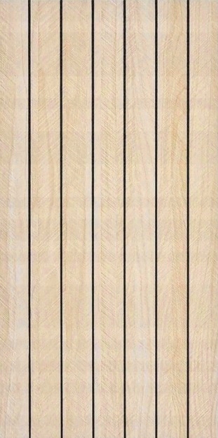 Selbstklebende, Dekorative Pvc-platte, Glatt, Leichte Lamellen, 280 X 60 Cm