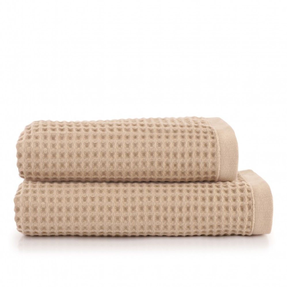 Naturfarbenes Zwoltex Waffelhandtuch, 50 X 90 Cm, Beige